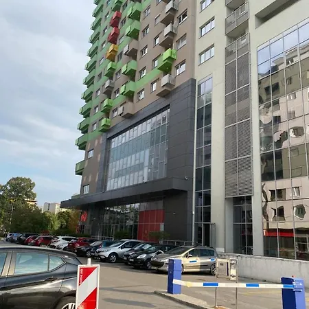 Apartment Well Maintained Tower Parking View Next To City Mall Apartment Skopje