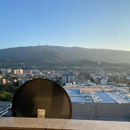 Apartment Apartment Well Maintained Tower Parking View Next To City Mall Skopje